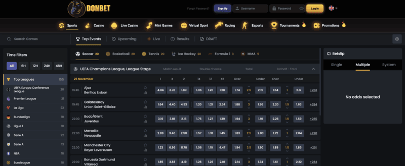 DonBet non GameStop betting site