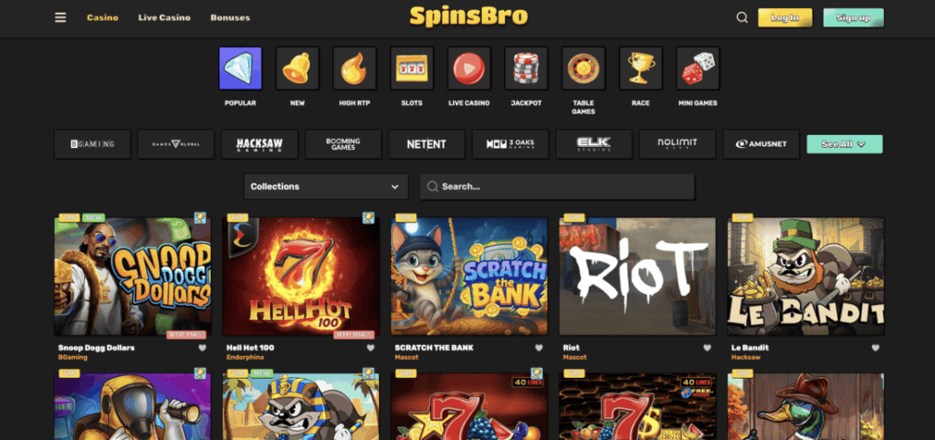 SpinsBro non UK casino