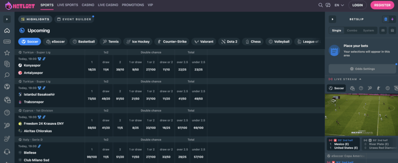 HOTLOOT non GameStop betting site