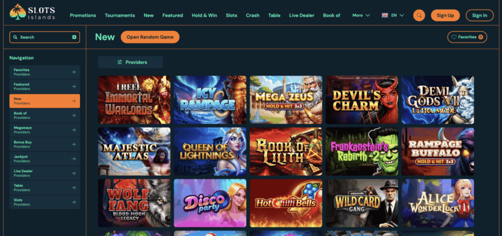 Slots Islands non UK casino